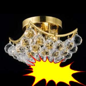 Lighting by Pecaso Pagoda Flush Mount in Gold
