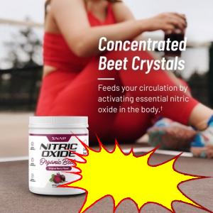 Snap Supplements Organic Nitric Oxide Beets Root Powder - Supports Lower Blood Pressure, 250g