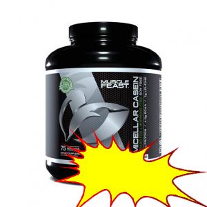 Muscle Feast Kosher Micellar Casein Protein Powder for Muscle Growth, Unflavored, 4lb