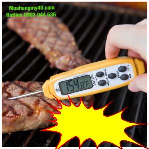 Taylor 9848EFDA 2 7/8" Waterproof Digital Pocket Probe Thermometer with Backlight - Dishwasher Safe