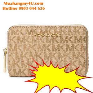 MICHAEL MICHAEL KORS Signature Jet Set Zip-Around Card Case